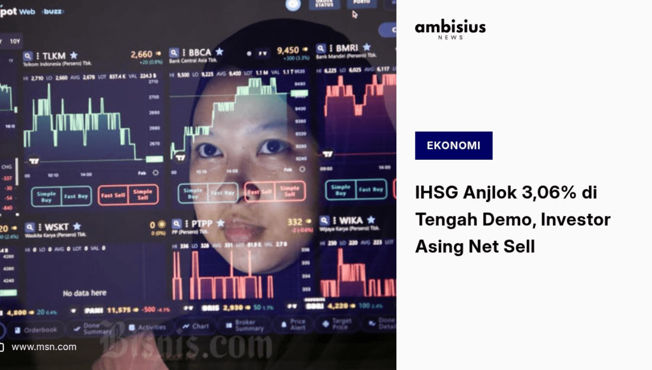 IHSG Anjlok Drastis 3,06 Persen ke 7.590 di Awal Perdagangan 2025