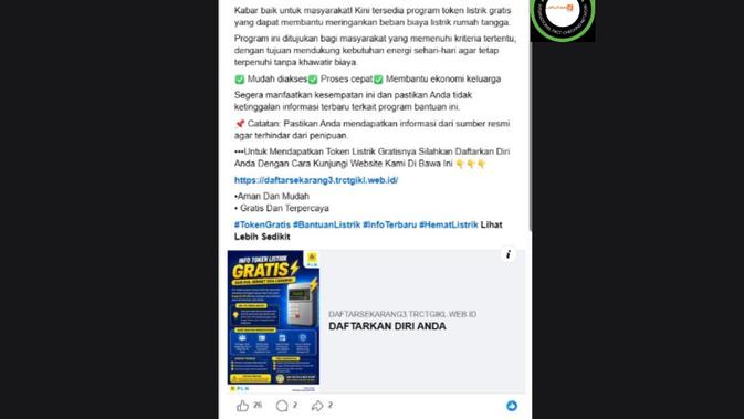 Waspada Link Palsu: Program Token Listrik Gratis