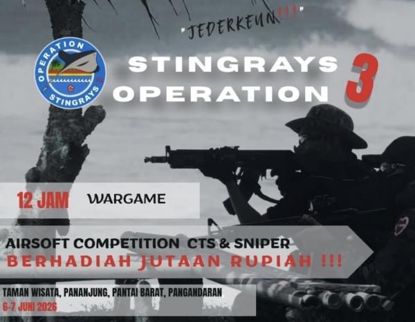 Stingrays Operation 3: Wisata dan Olahraga Berkumpul di Pangandaran