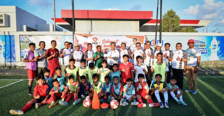 Bang Jamil Latihan Bareng SSB Garuda Muda di Hari Anak Nasional